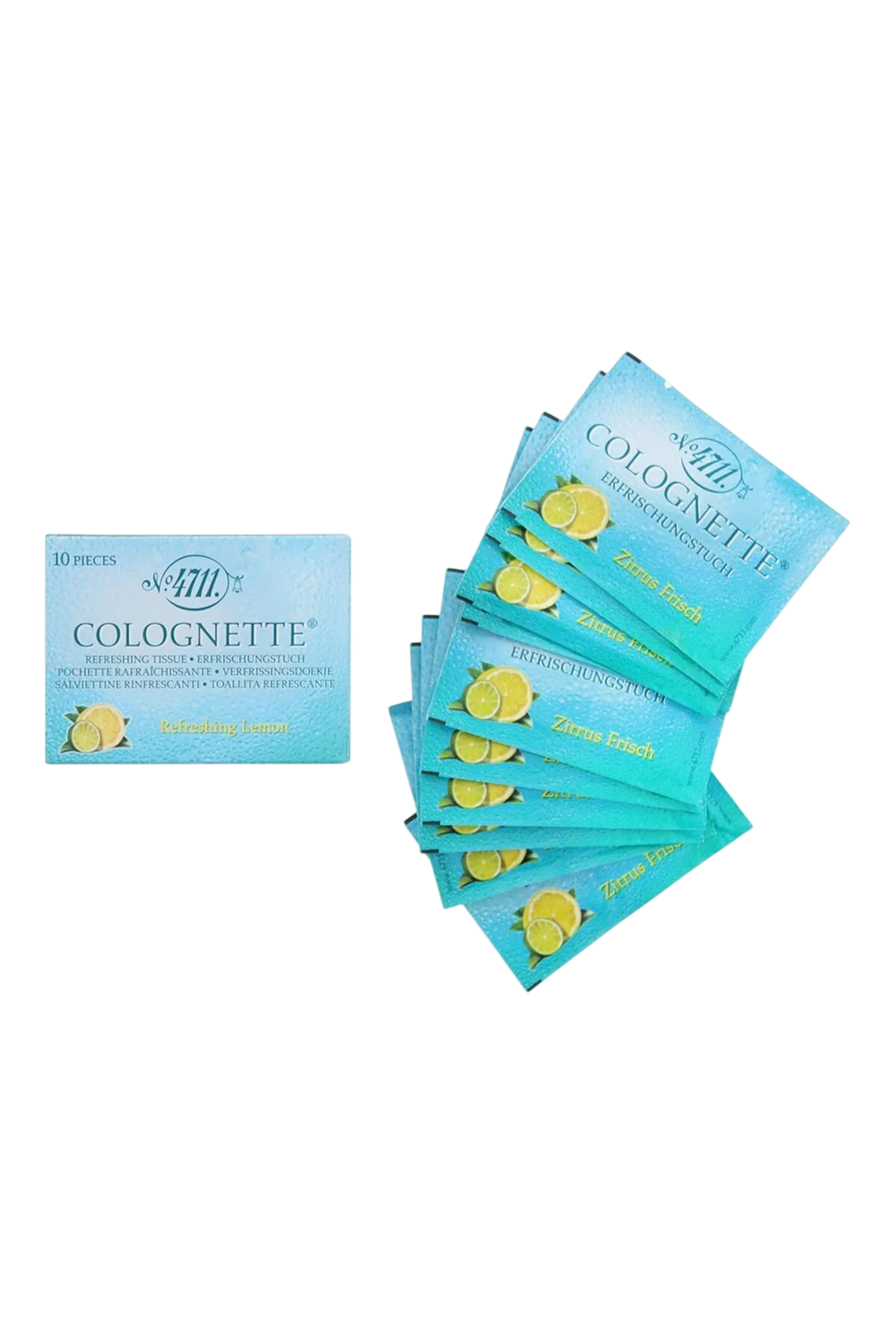 4711, Colognette, Lemon, Cleansing Wipes, 10 pcs