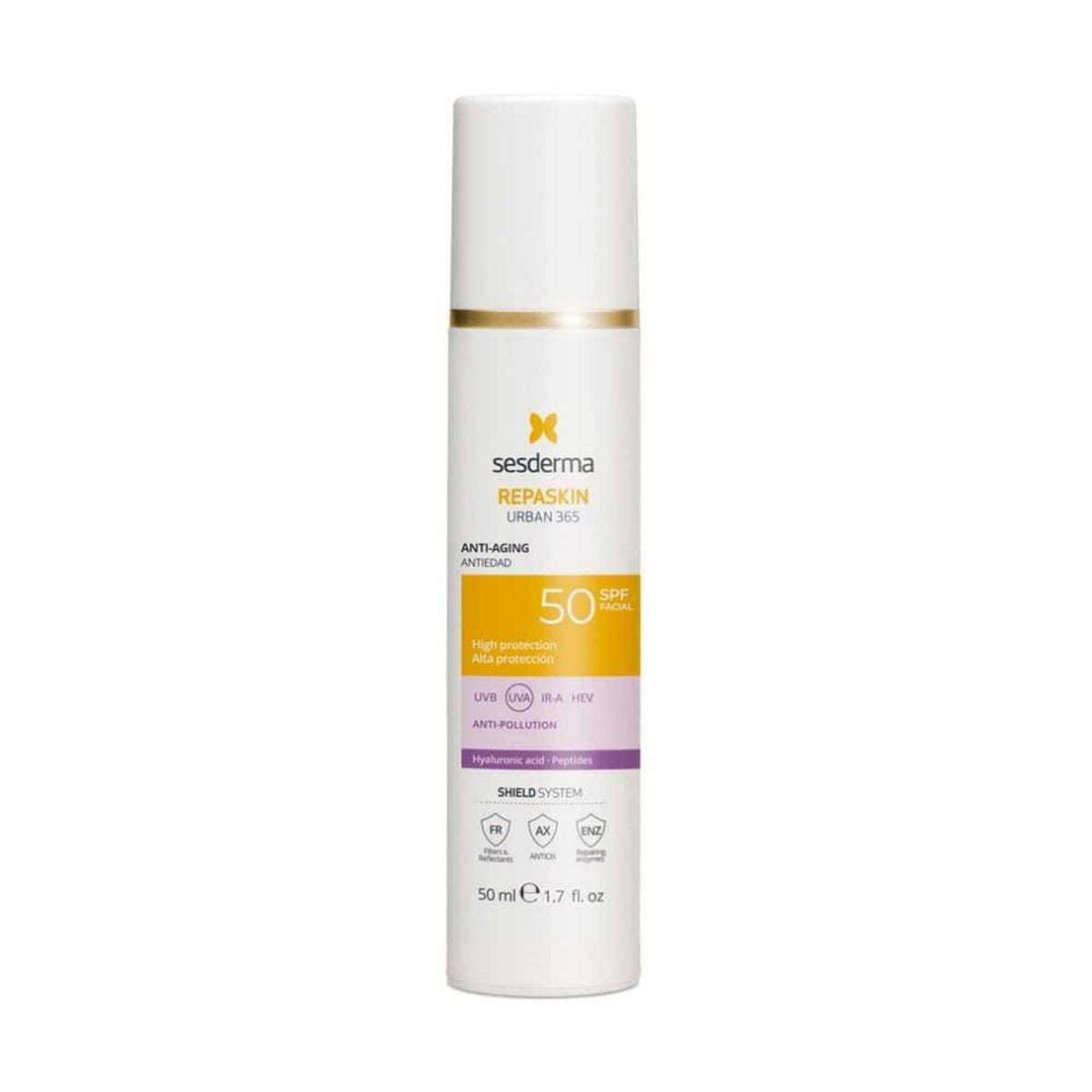 Sesderma, Repaskin, Anti-Aging, Before Sun Exposure, Cream, For Face, SPF 50, 50 ml