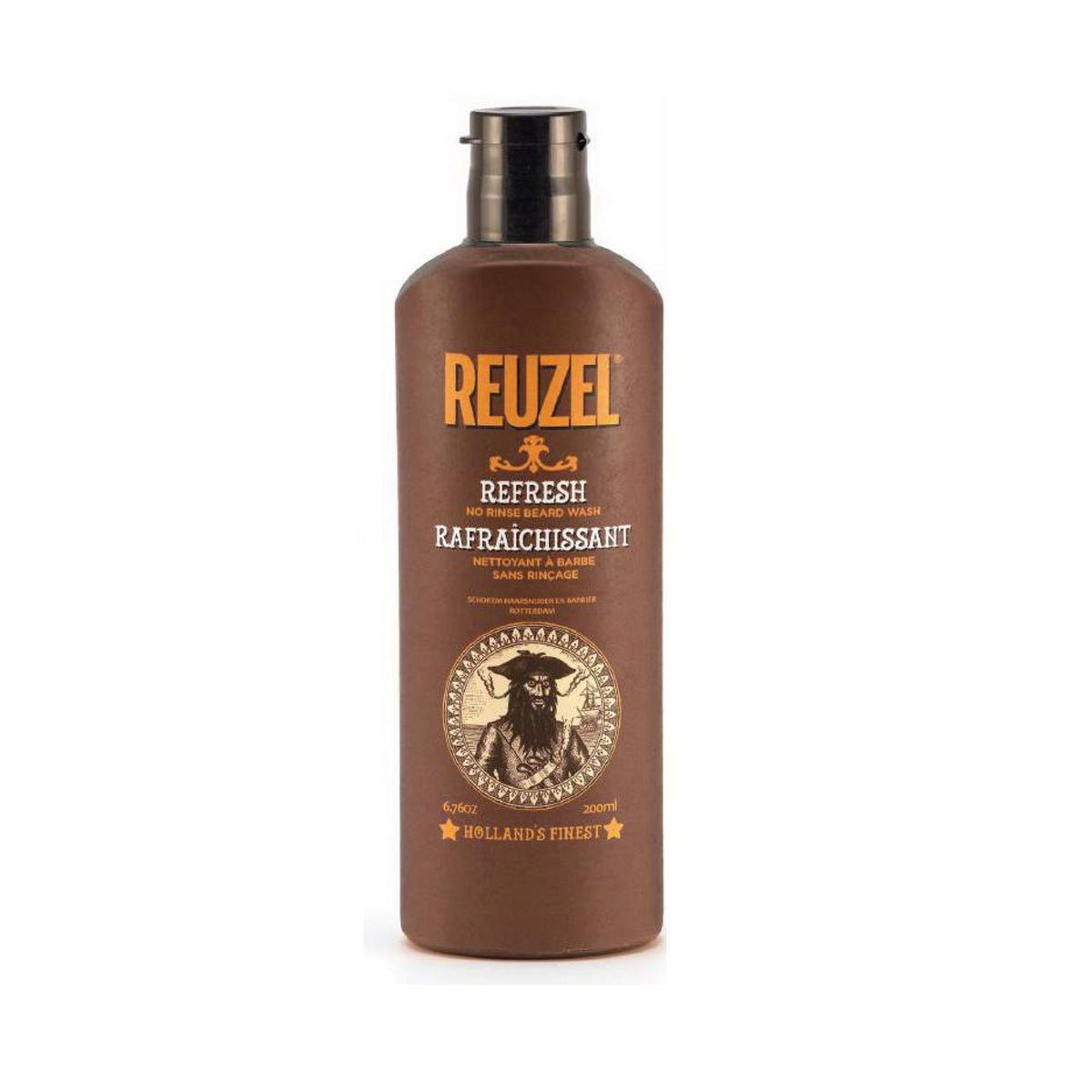 Reuzel, Refresh No Rinse, Beard Shampoo, Moisture And Shine, 200 ml